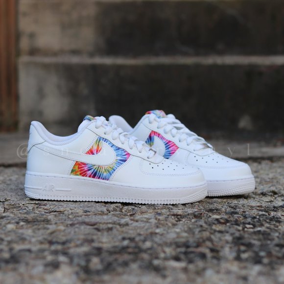 Nike Air Force 1 Low Tie Dye Custom NWT - Picture 3 of 10